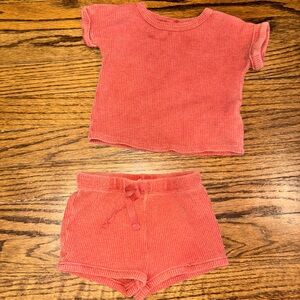 Cat & Jack Coral Knit Baby Set unisex